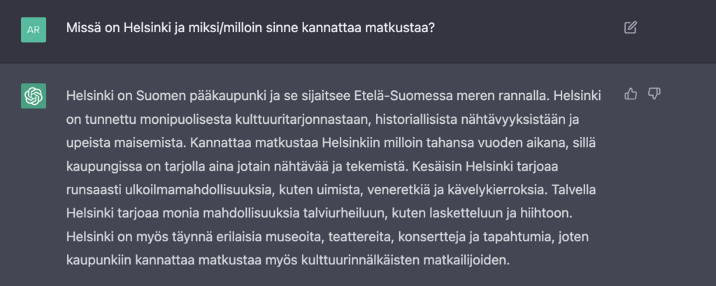 AI understanding the hardest language, Finnish