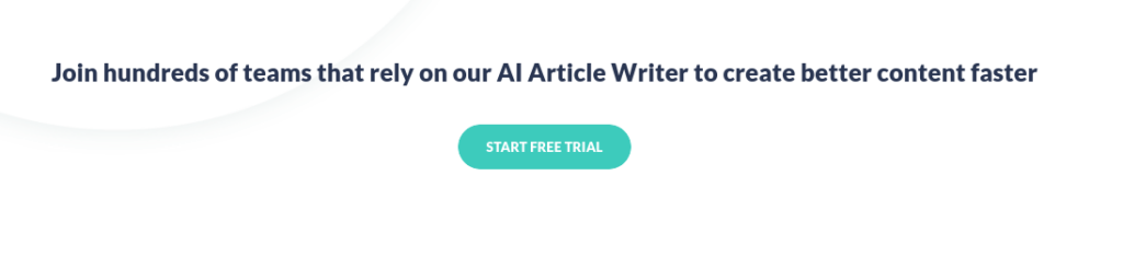 AI Writer CTA