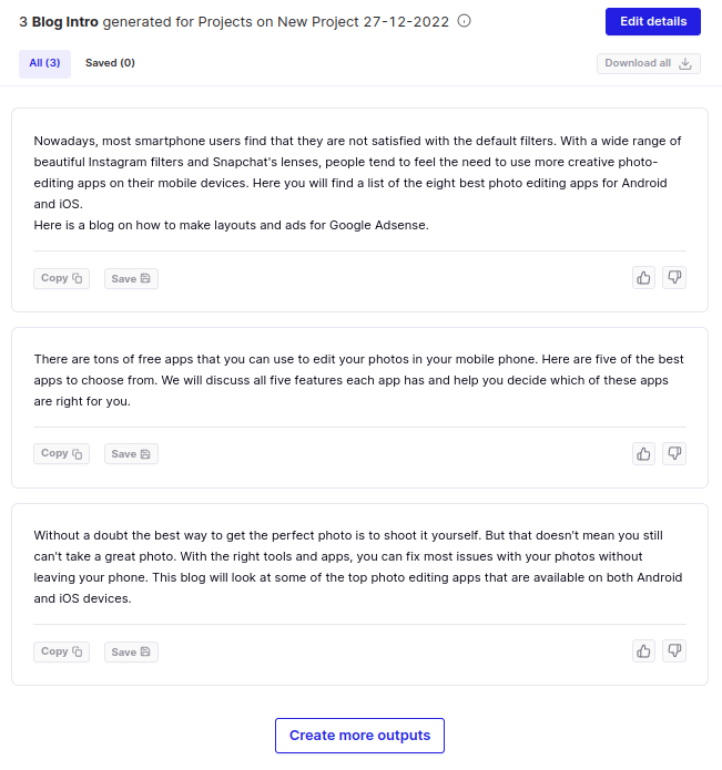 Peppertype blog intro writer output example