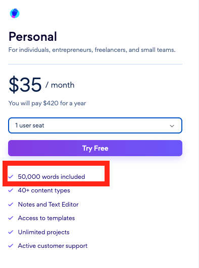 Peppertype pricing limitations