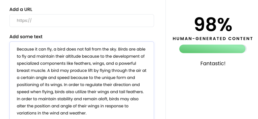 Fooling AI detector with paraphrasing text
