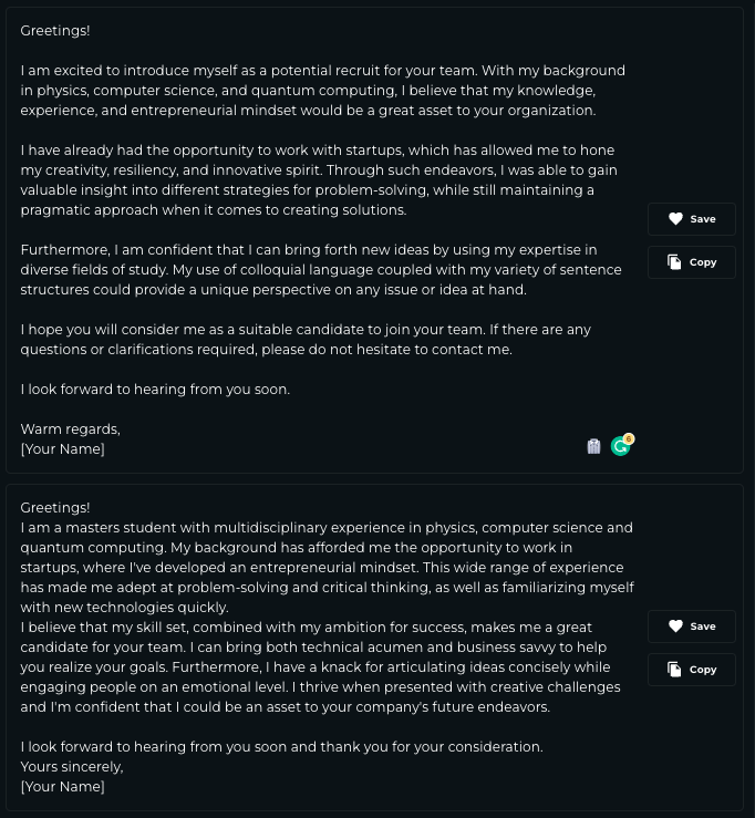 Outcome of using INK Hey feature to ask information