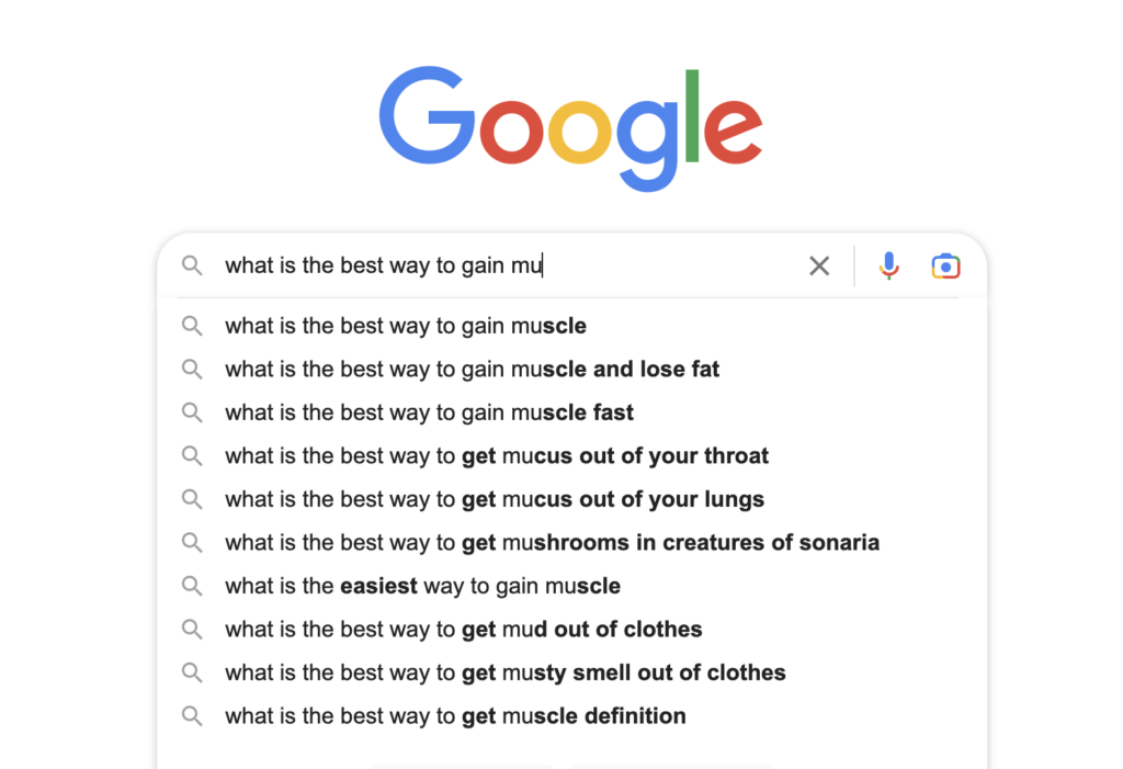 Google suggestions