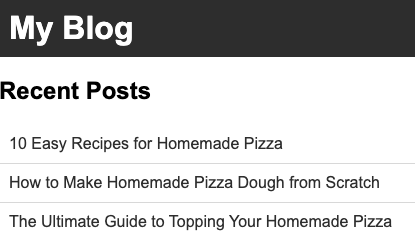 Recent posts