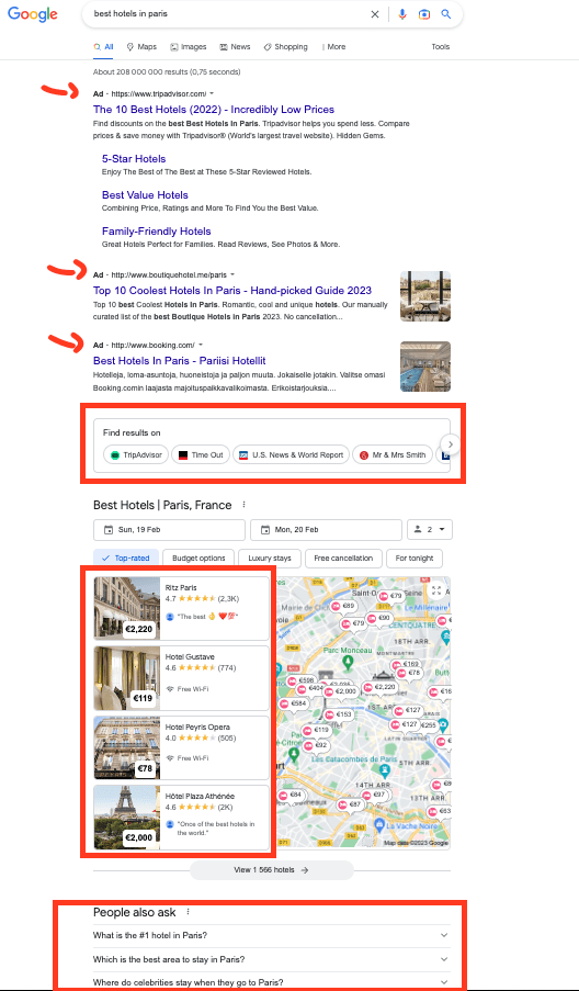 Search results to "Best hotels in paris"