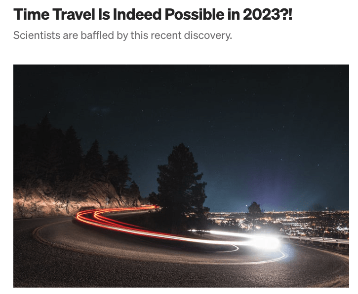 a clickbait article example