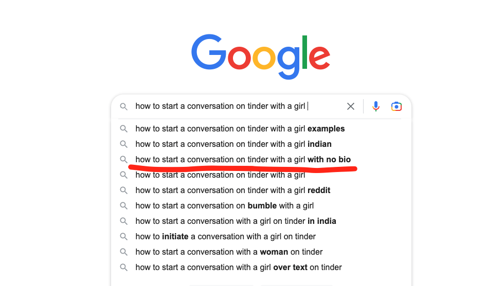 Google Search suggestions