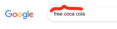 keyword "free coca cola"