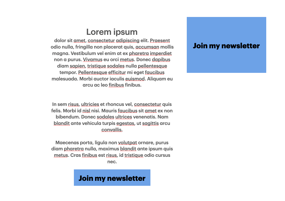 Promoting a newsletter