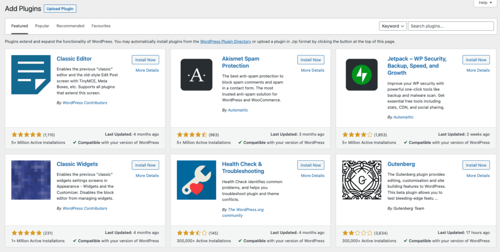 Wordpress plugin store