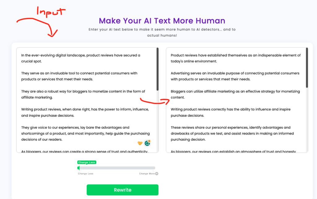 Word AI avoid AI detectors mode