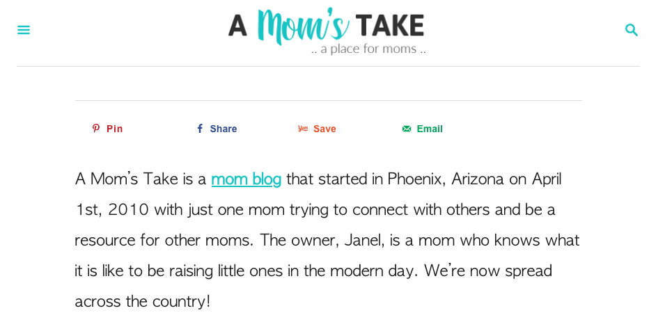 A Mom's Take