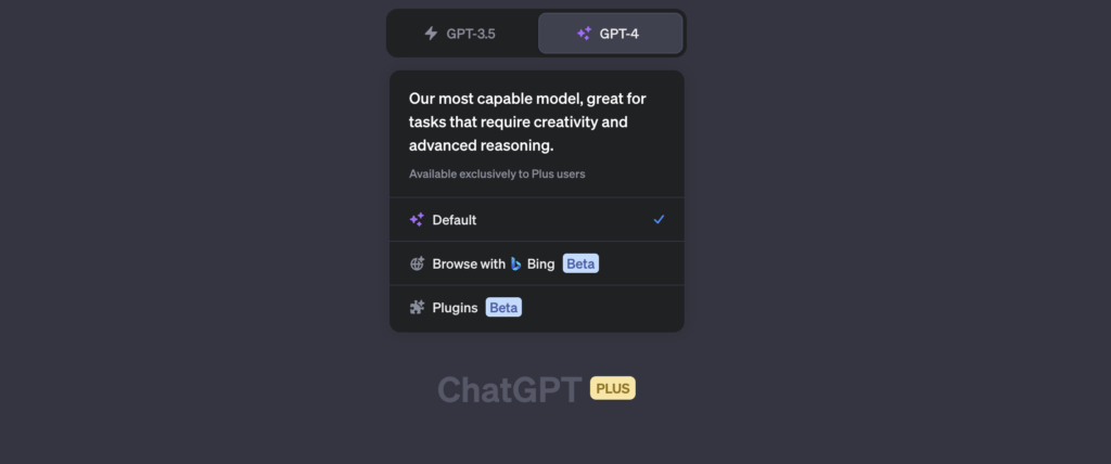 ChatGPT modes