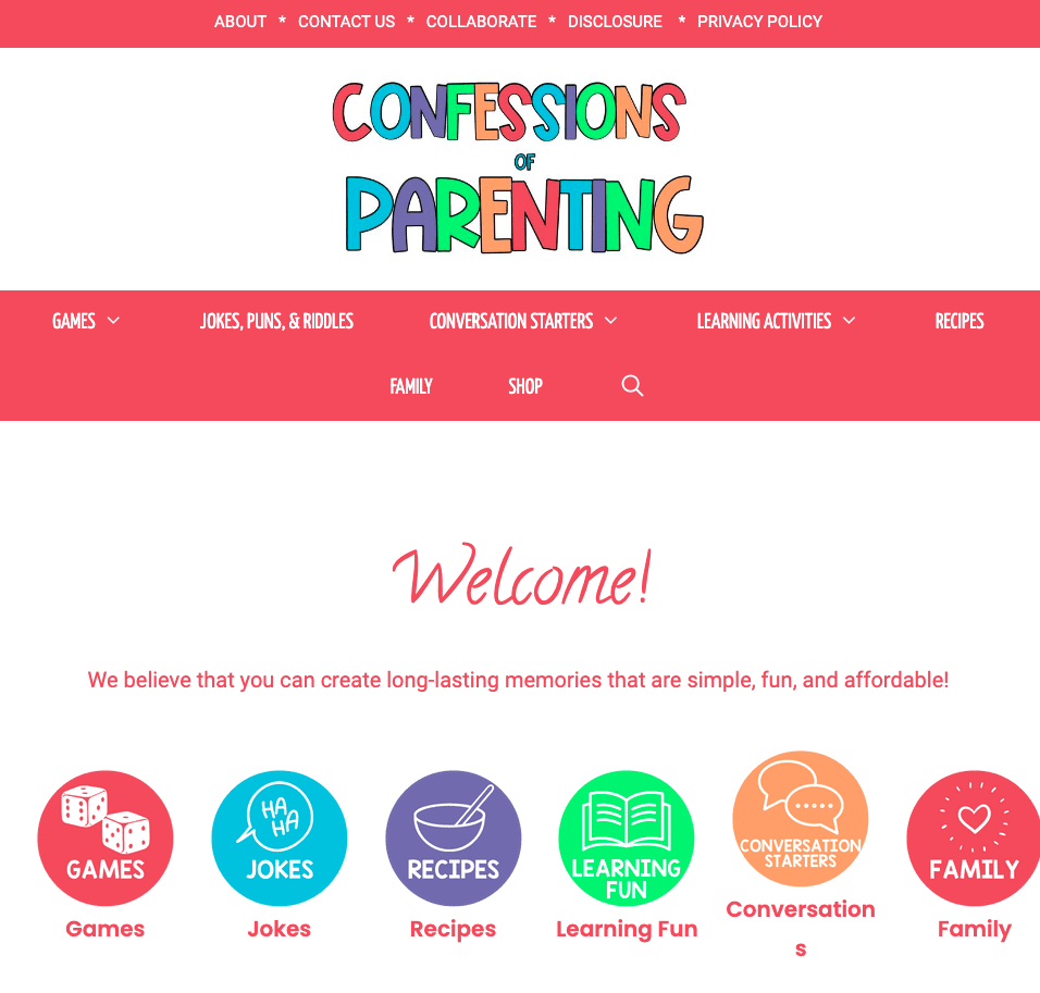 Confessions of Parenting