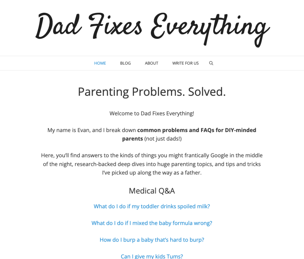 Dad Fixes Everything