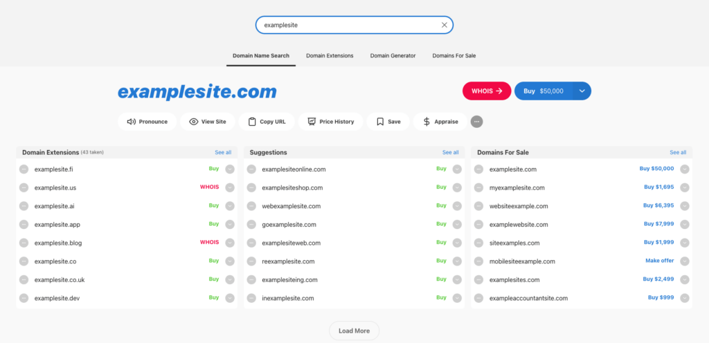 Domain names