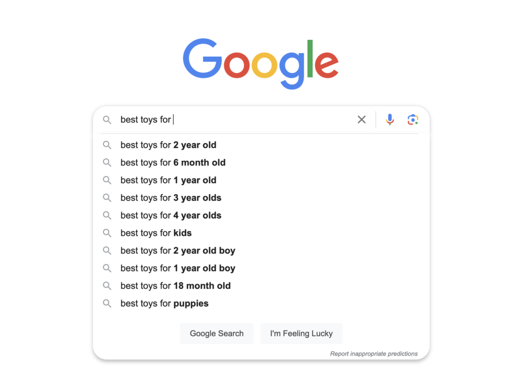 Google Search Suggestions