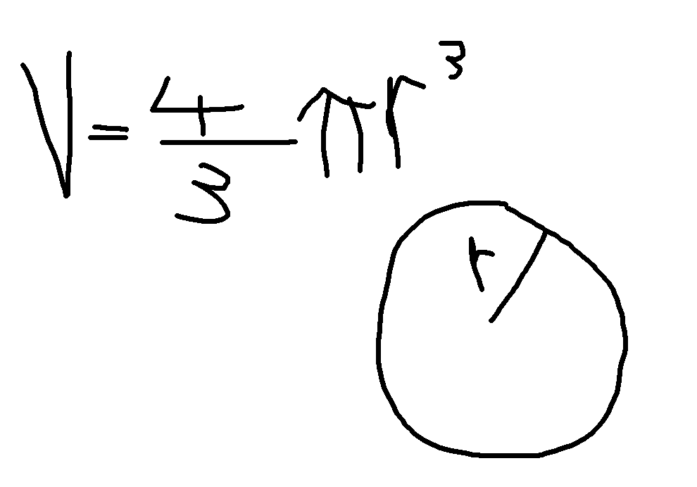 A math equation done with paint