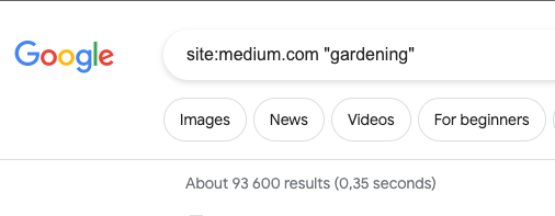 Gardening posts on Medium