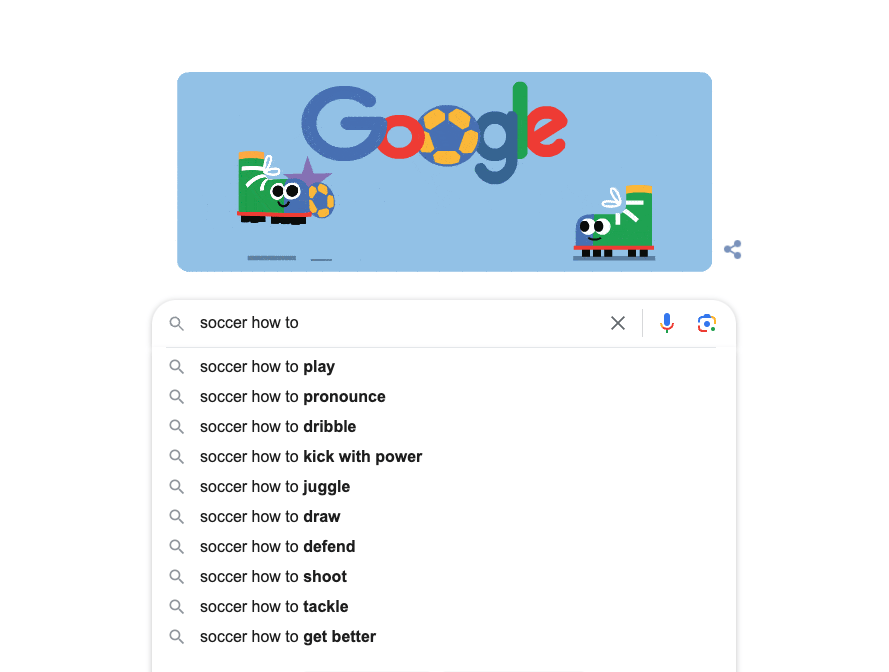 Google search suggestions