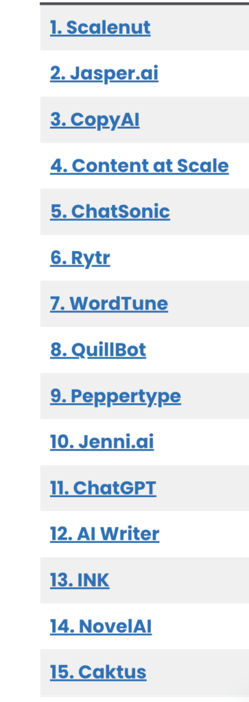 Numbered list