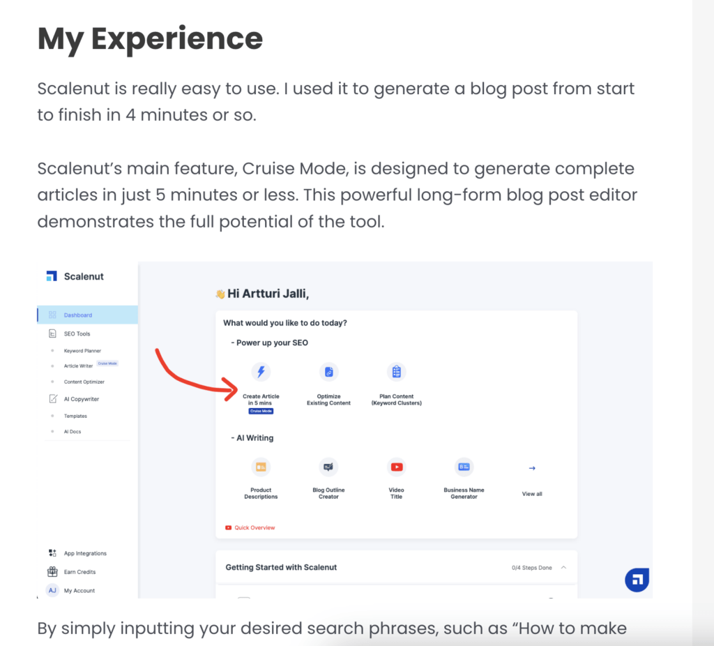 Sharing experiences in roundup posts