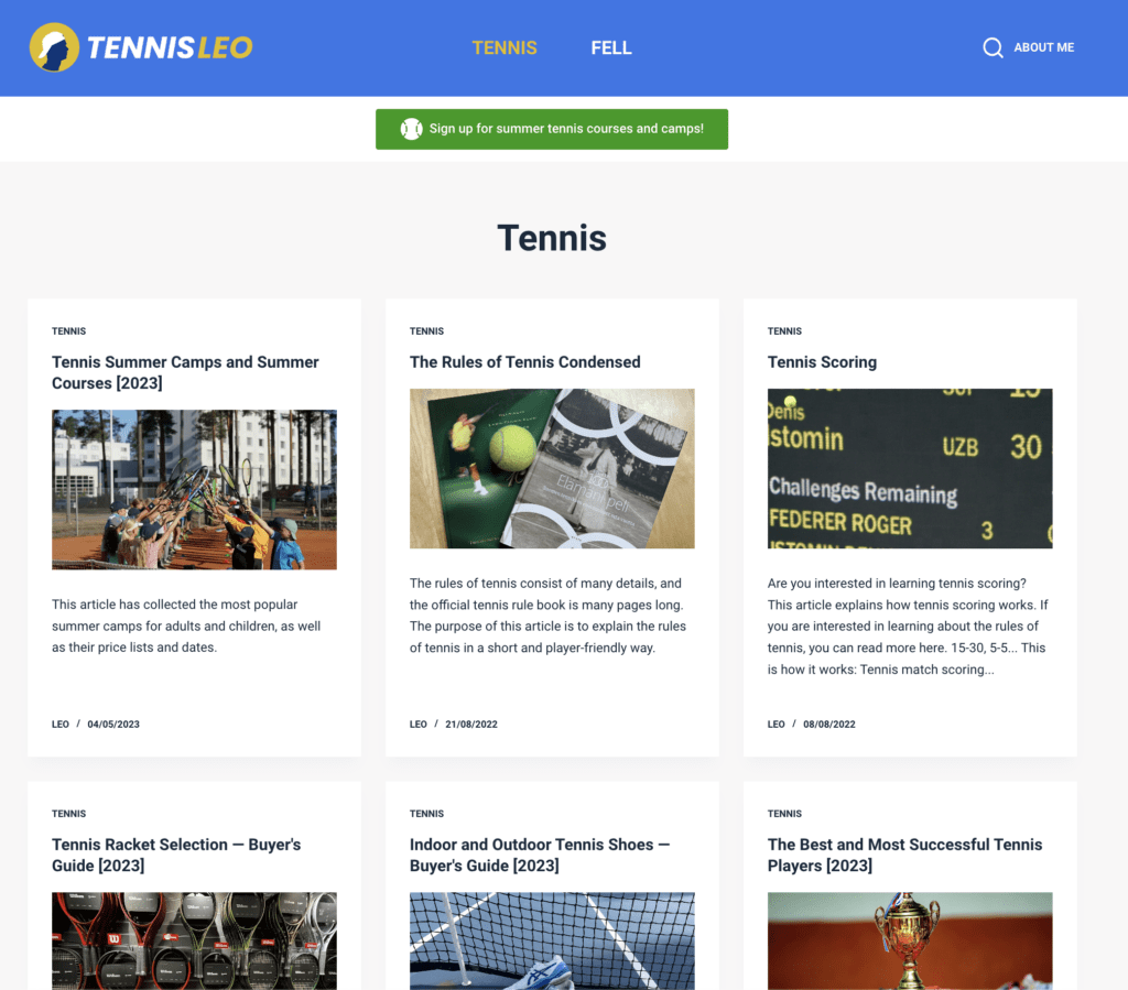 Tennis site