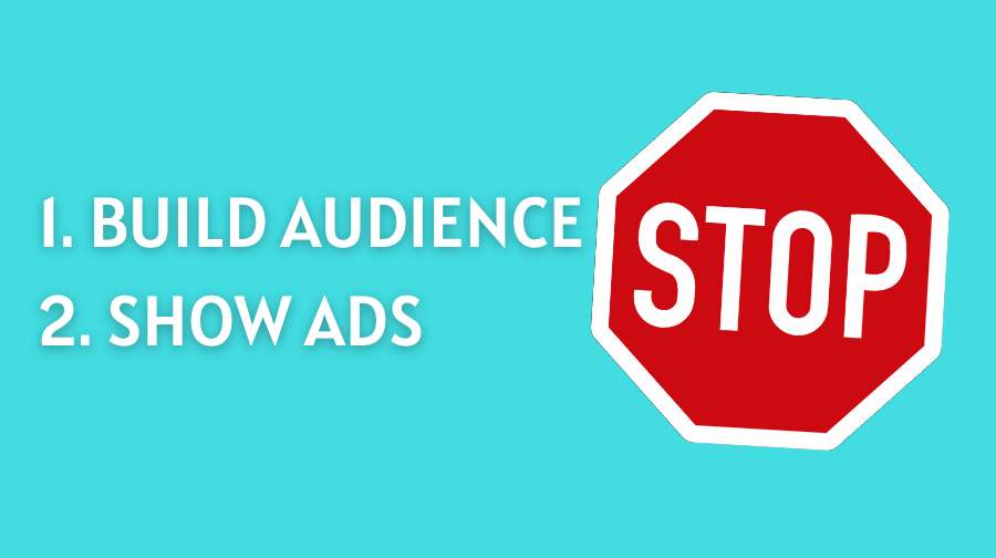 A stop sign on a bad blog strategy