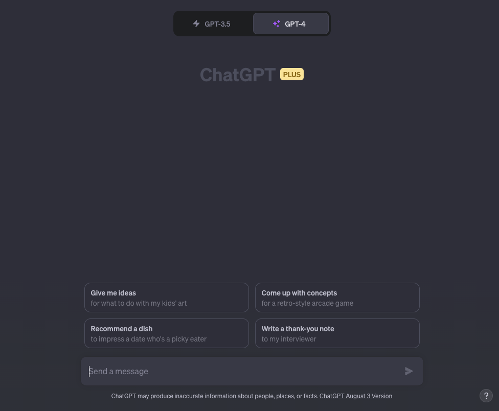 ChatGPT UI