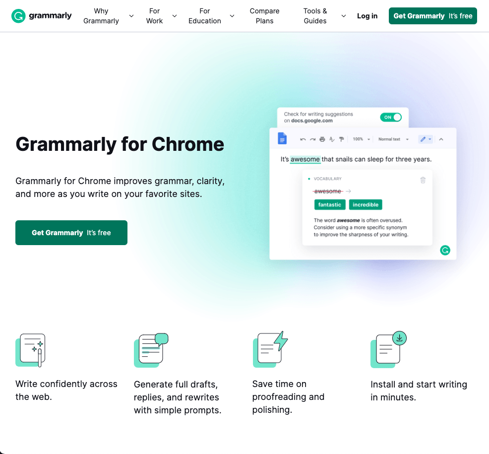 Grammarly Chrome Extension