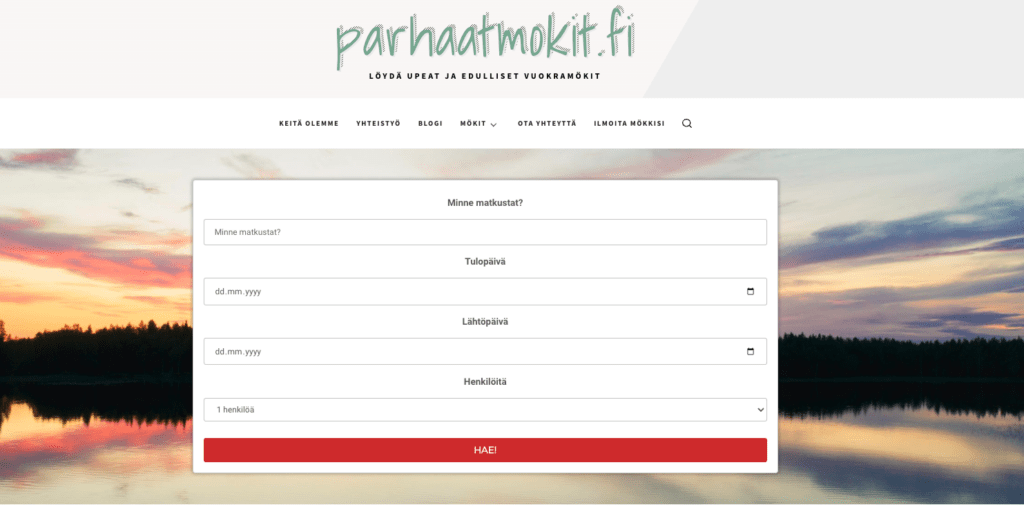 Parhaatmokit.fi homepage