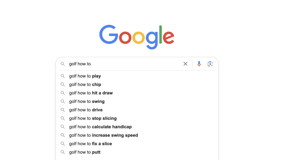 Google search suggestions