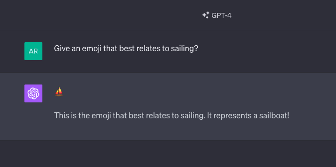 ChatGPT giving emojis