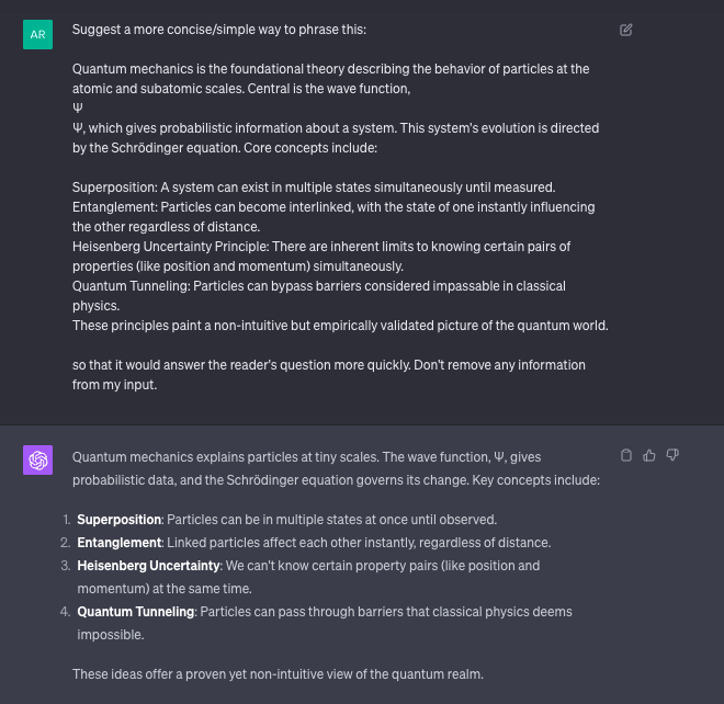 ChatGPT simplifying a complex topic