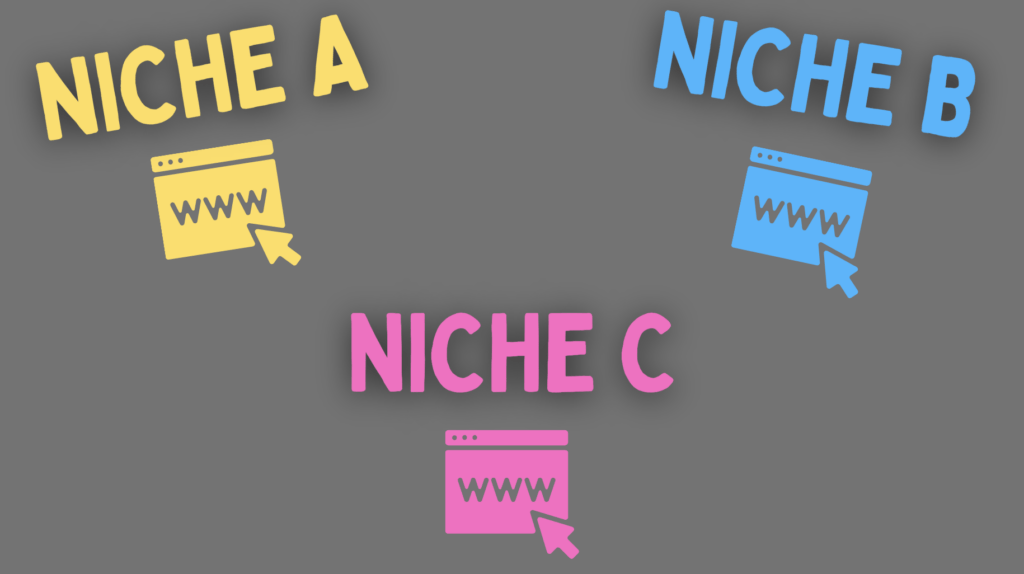 Multiple sites each with one niche