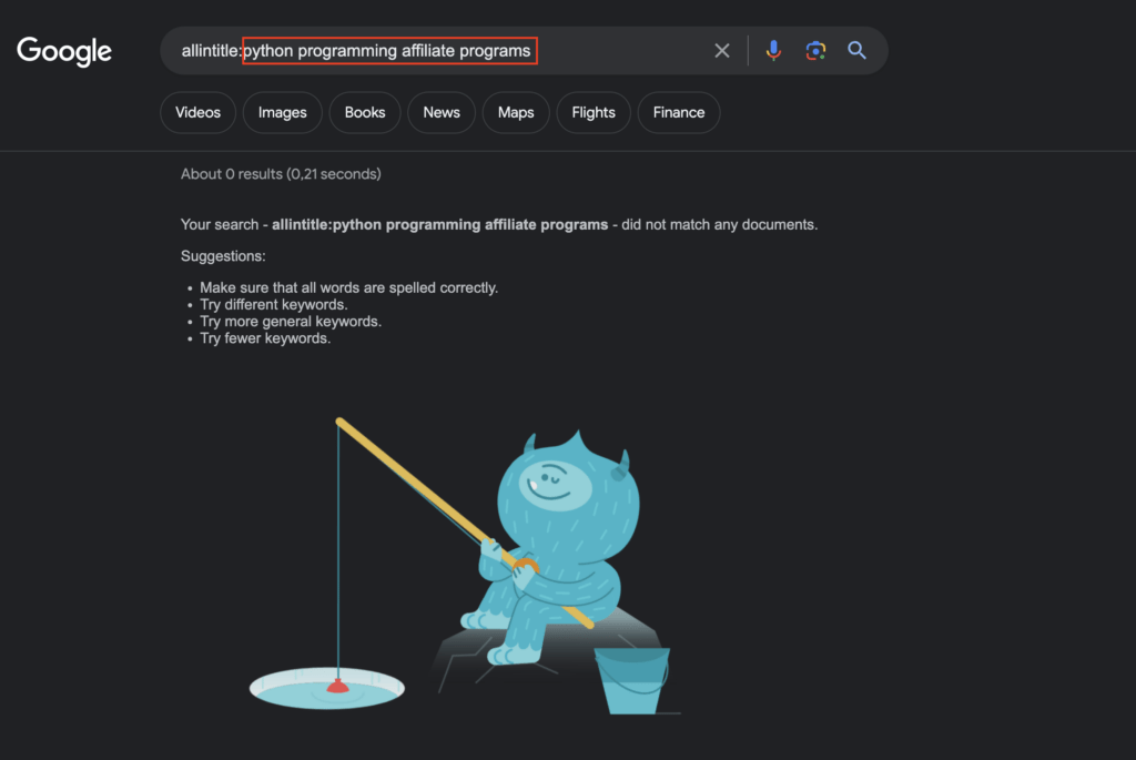 No search results for Python affiliate programs
