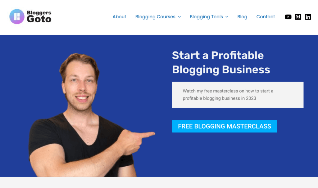 Free blogging course