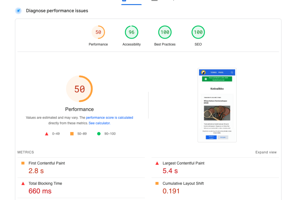 Page Speed Insights 